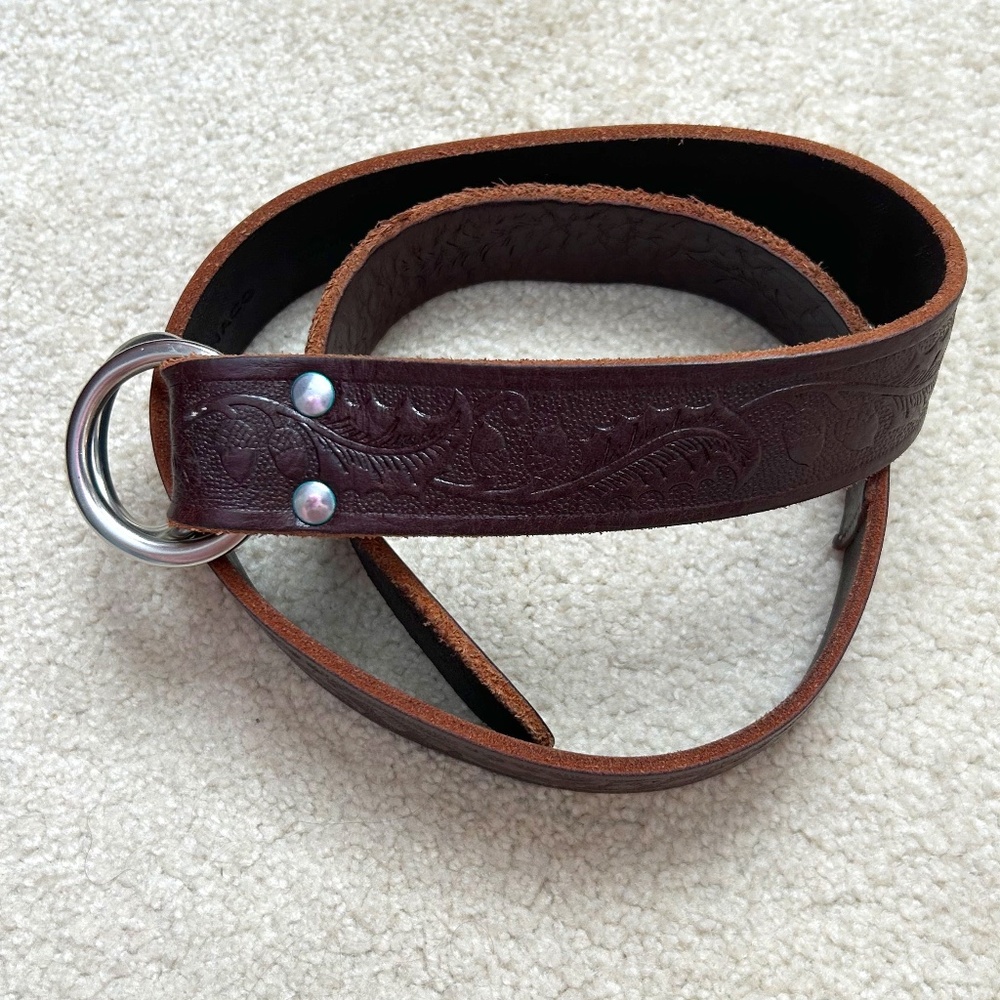 Club Monaco brown leather belt S